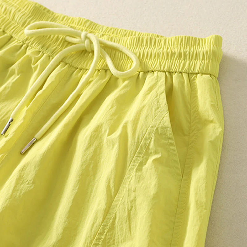 Pantaloni Buddha Stones Summer Vintage con coulisse e polsini con tasche - Image 29