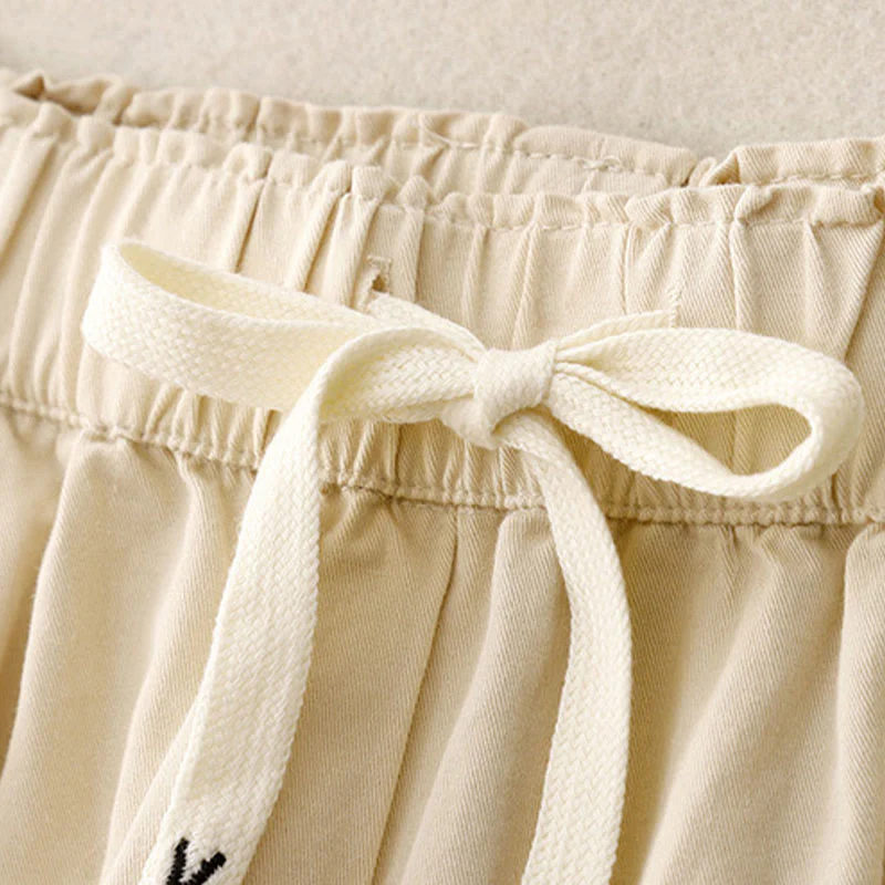 Pantaloni casual da donna in cotone e poliestere con tasche Buddha Stones - Image 9