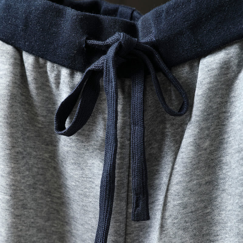 Pantaloni da donna in cotone con tasche e tinta unita Buddha Stones Fall - Image 8