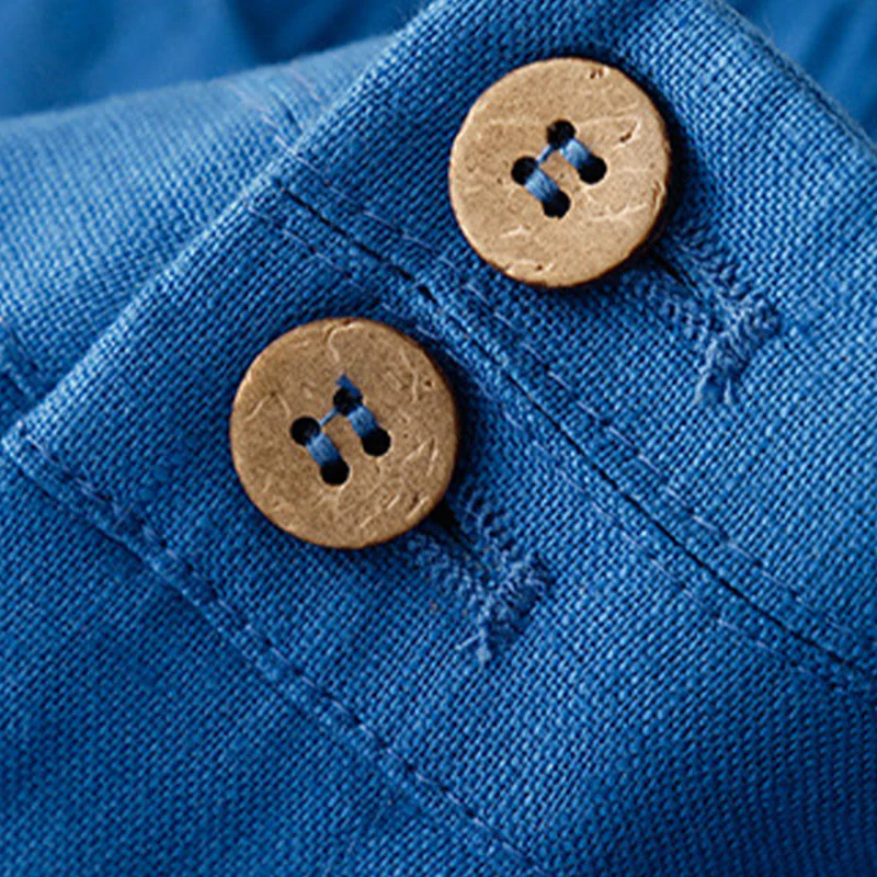 Pantaloni da donna in lino a gamba larga con tasche e design semplice a cerniera, ispirati al modello Buddha Stones, per l'estate. - Image 19
