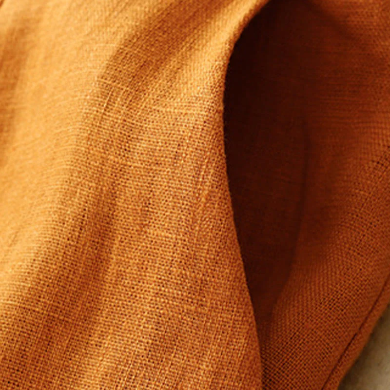 Pantaloni da donna in lino a gamba larga con tasche e design semplice a cerniera, ispirati al modello Buddha Stones, per l'estate. - Image 24
