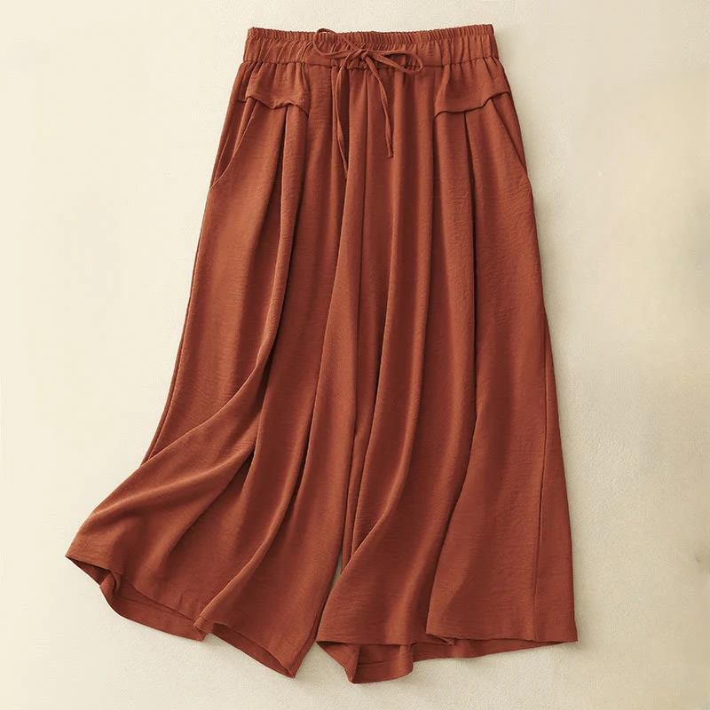 Pantaloni larghi da donna con coulisse, modello Buddha Stones, casual, etnici, semplici, con tasche - Image 14