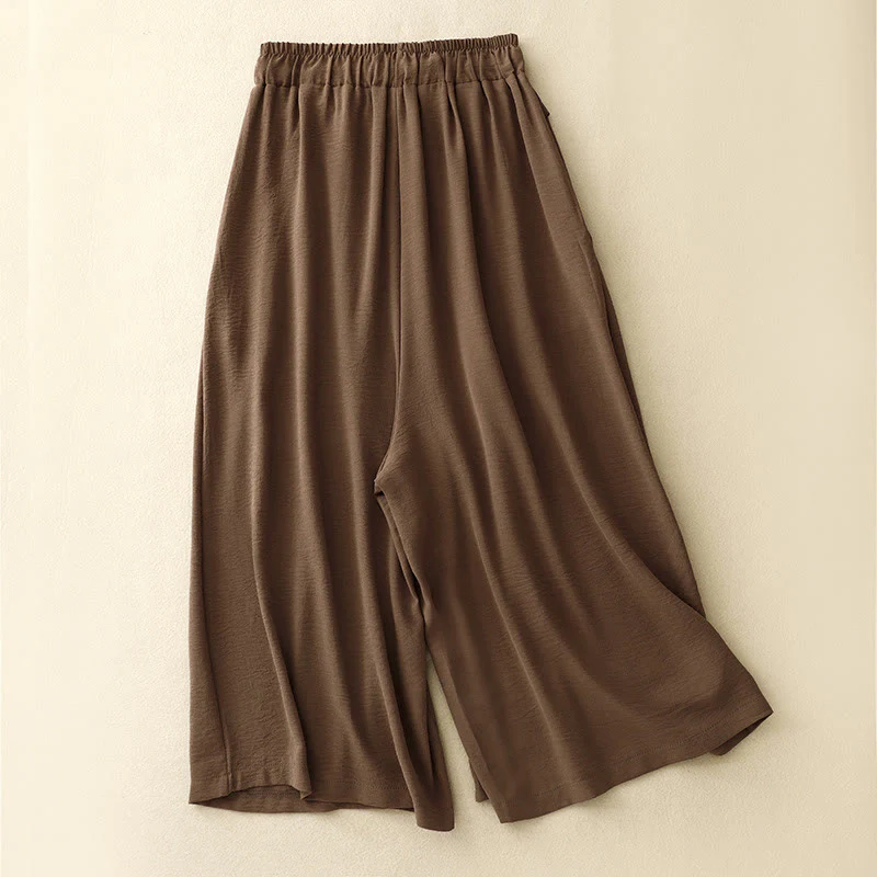 Pantaloni larghi da donna con coulisse, modello Buddha Stones, casual, etnici, semplici, con tasche - Image 2