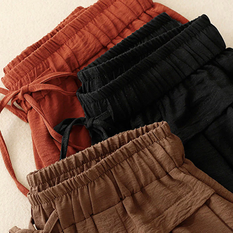Pantaloni larghi da donna con coulisse, modello Buddha Stones, casual, etnici, semplici, con tasche - Image 21