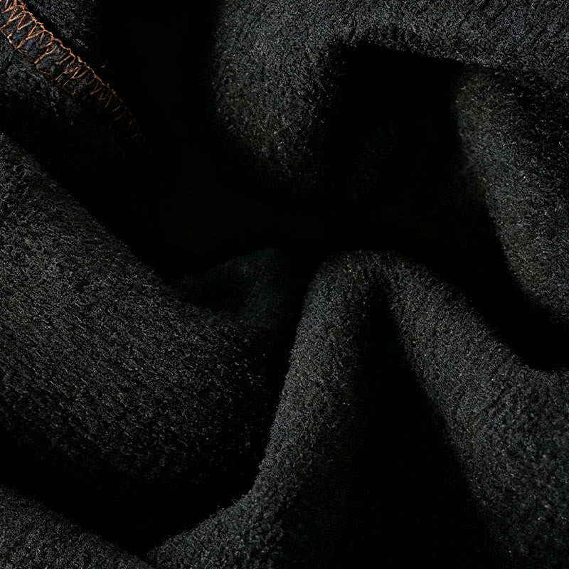 Pantaloni da donna in velluto a coste con gamba larga, elastico in vita e patchwork a quadri, lunghezza caviglia , Buddha Stones - Image 18