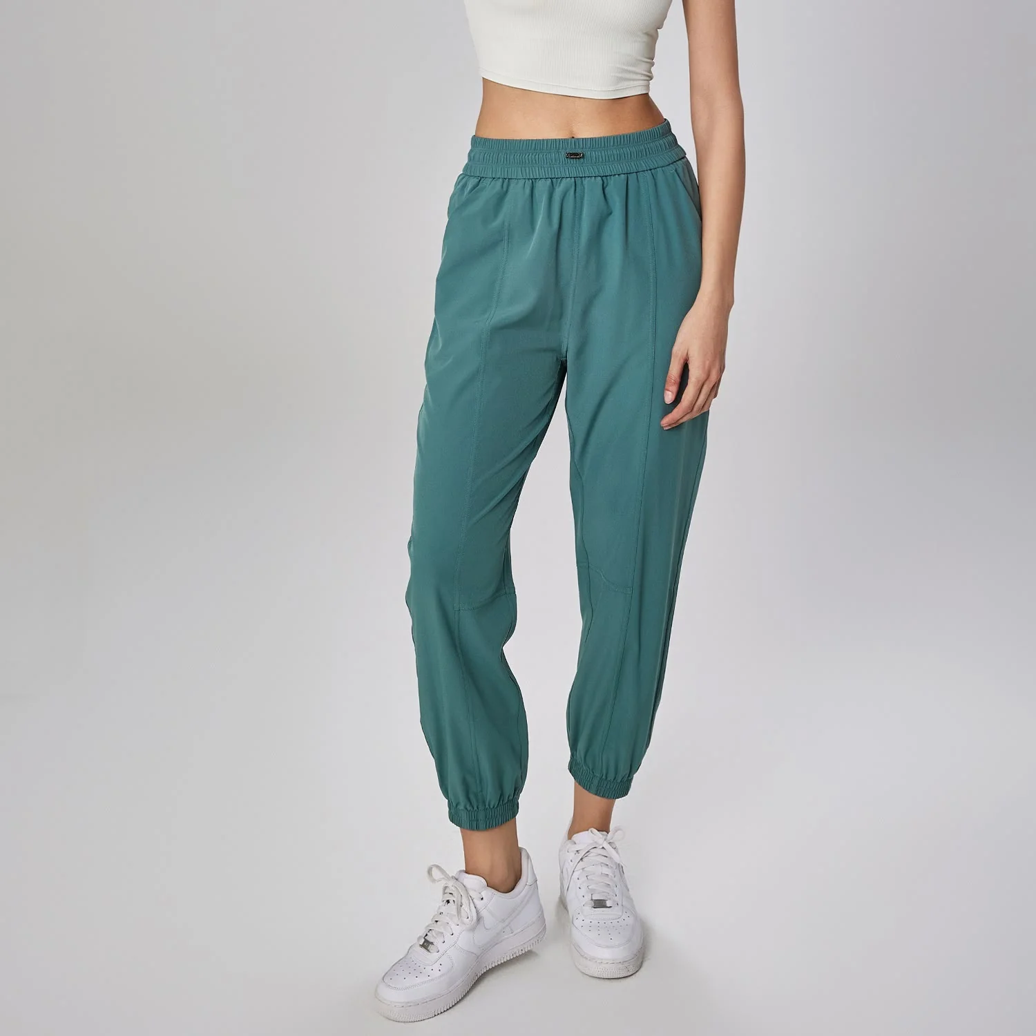 Pantaloni da jogging sportivi da yoga fitness a vita alta con tasche Buddha Stones - Image 42