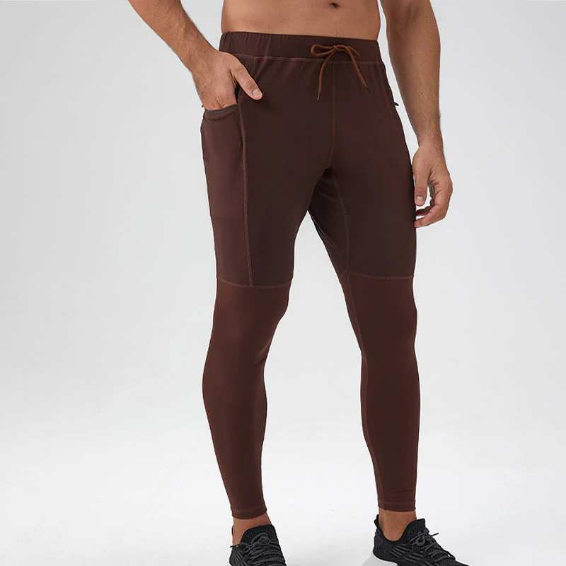 Pantaloni da uomo Buddha Stones a vita alta, traspiranti, ad asciugatura rapida, con tasca con cerniera - Image 14