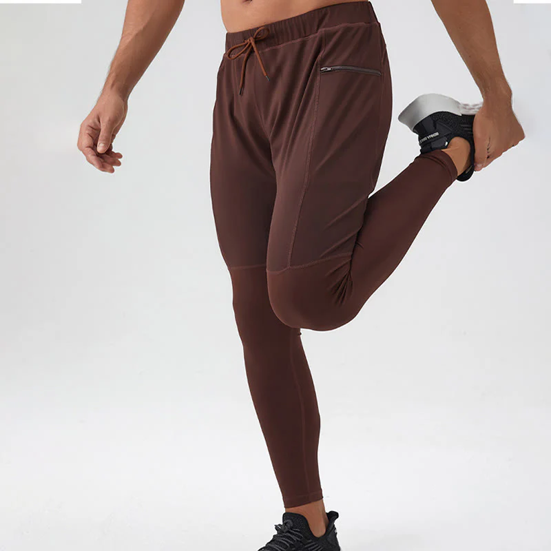 Pantaloni da uomo Buddha Stones a vita alta, traspiranti, ad asciugatura rapida, con tasca con cerniera - Image 16