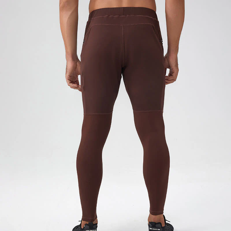 Pantaloni da uomo Buddha Stones a vita alta, traspiranti, ad asciugatura rapida, con tasca con cerniera - Image 5