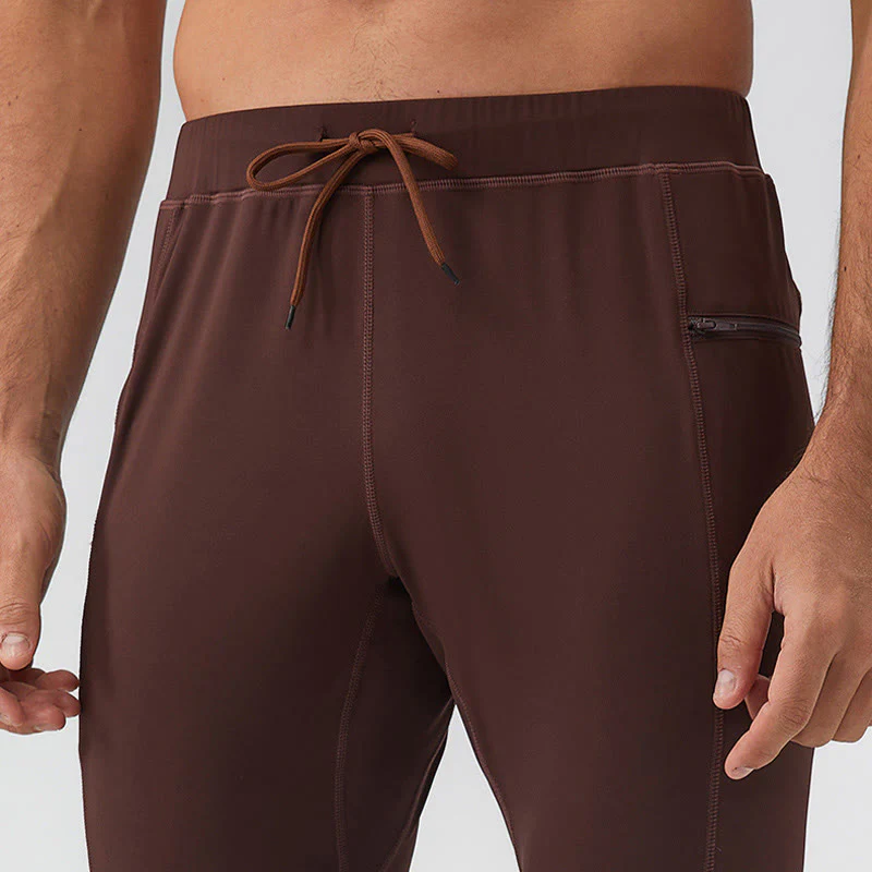 Pantaloni da uomo Buddha Stones a vita alta, traspiranti, ad asciugatura rapida, con tasca con cerniera - Image 8