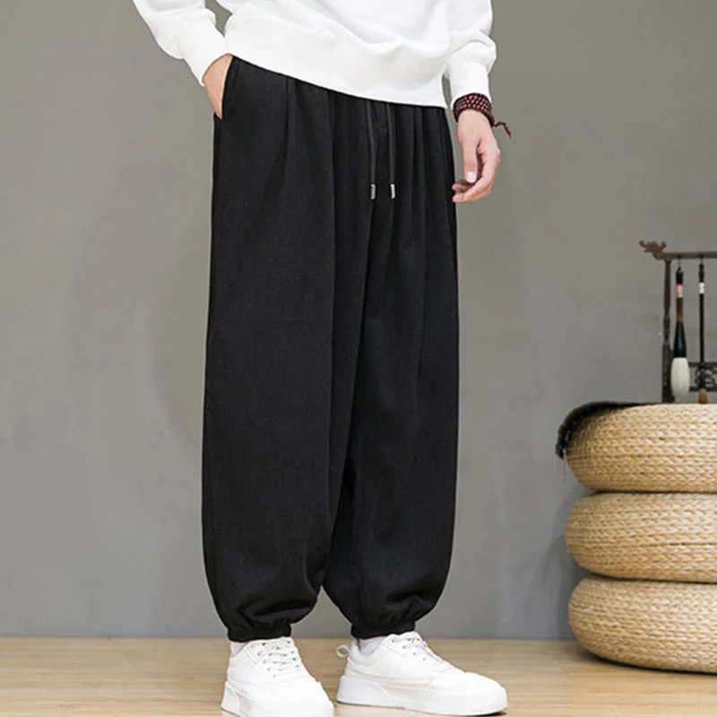 Pantaloni da uomo Buddha Stones Commute Plain, con fodera in pile termico e tasche, alla caviglia - Image 10