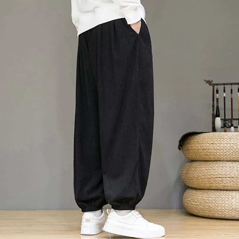 Pantaloni da uomo Buddha Stones Commute Plain, con fodera in pile termico e tasche, alla caviglia - Image 11
