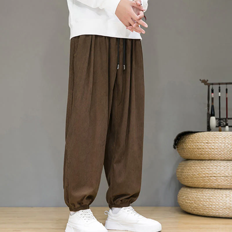 Pantaloni da uomo Buddha Stones Commute Plain, con fodera in pile termico e tasche, alla caviglia - Image 21