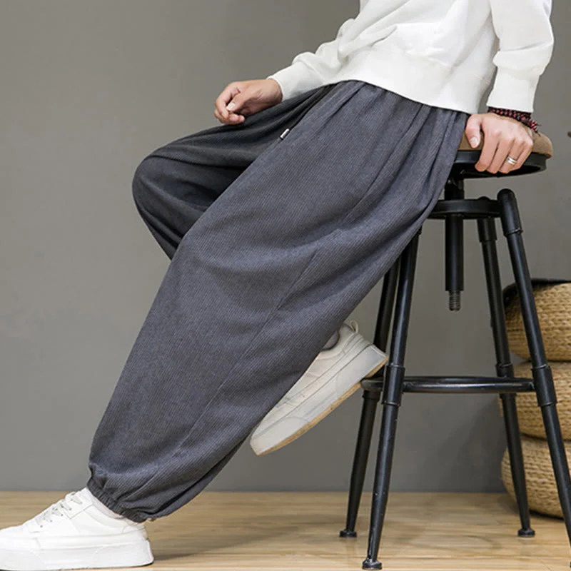 Pantaloni da uomo Buddha Stones Commute Plain, con fodera in pile termico e tasche, alla caviglia - Image 8