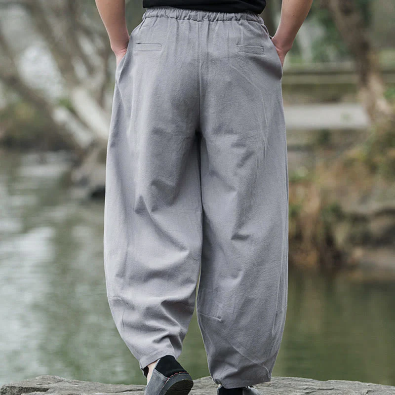 Pantaloni casual da uomo Buddha Stones con tasche - Image 14
