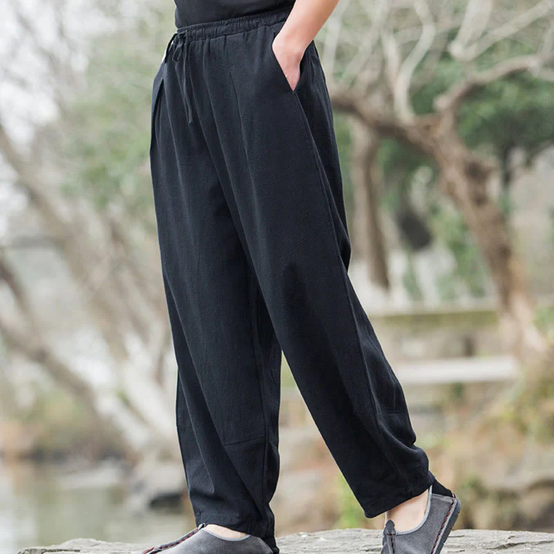 Pantaloni casual da uomo Buddha Stones con tasche - Image 3