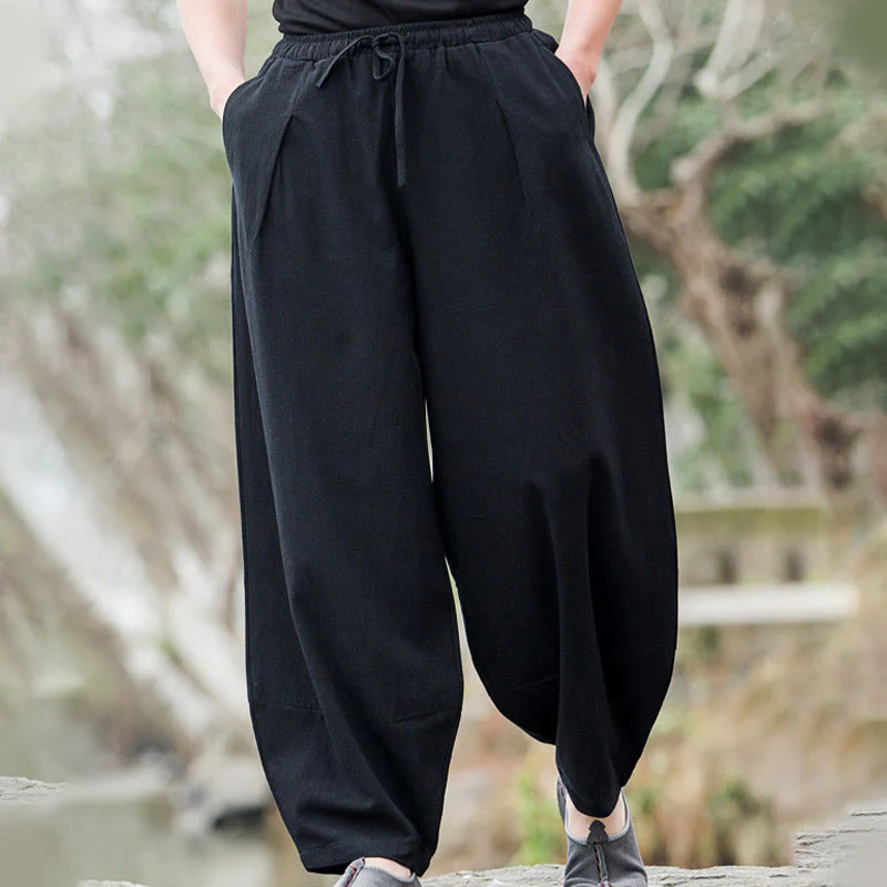 Pantaloni casual da uomo Buddha Stones con tasche - Image 4