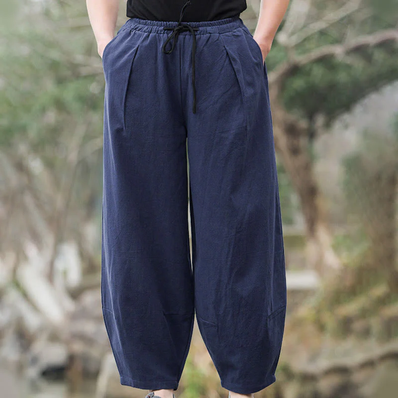 Pantaloni casual da uomo Buddha Stones con tasche - Image 6