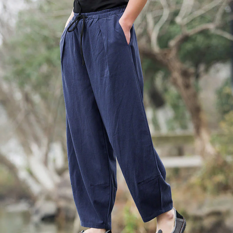 Pantaloni casual da uomo Buddha Stones con tasche - Image 7