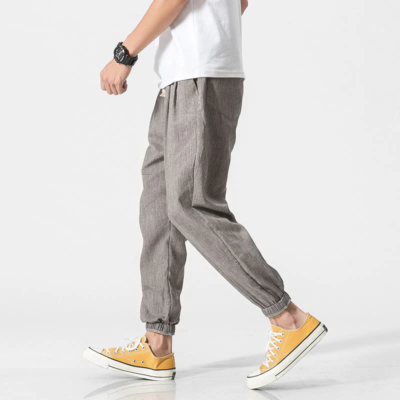 Pantaloni da uomo con tasche e coulisse semplici con motivo Buddha Stones - Image 10