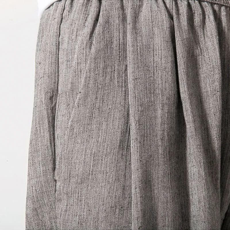 Pantaloni da uomo con tasche e coulisse semplici con motivo Buddha Stones - Image 11