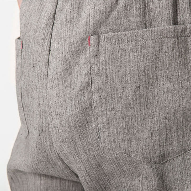 Pantaloni da uomo con tasche e coulisse semplici con motivo Buddha Stones - Image 12