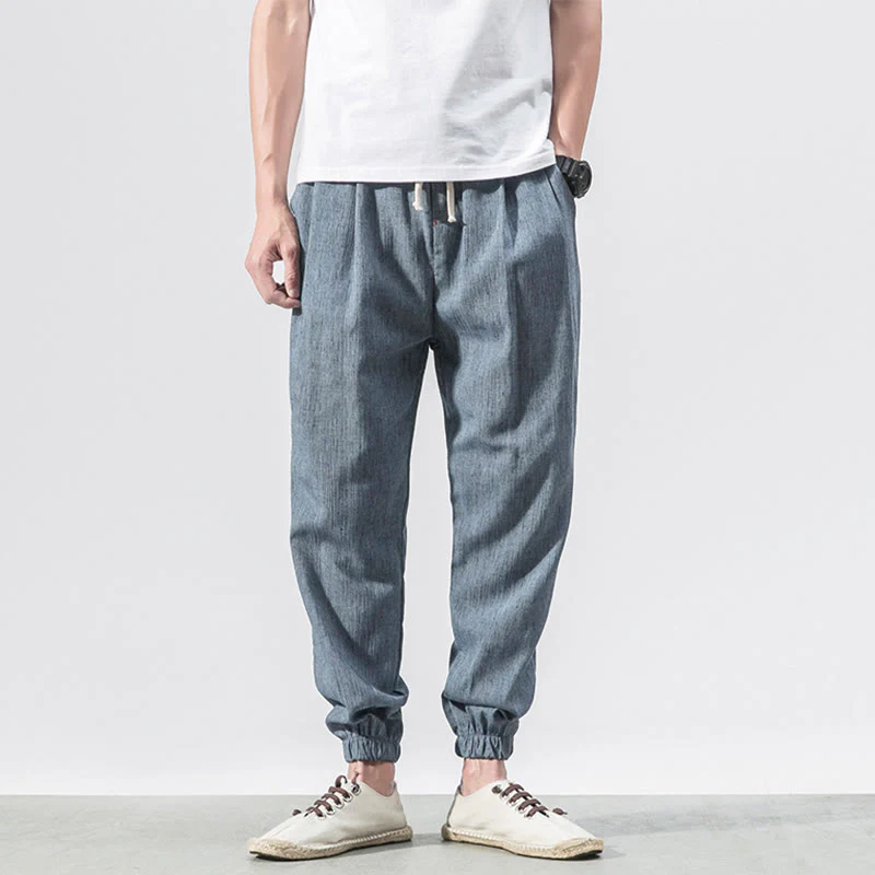 Pantaloni da uomo con tasche e coulisse semplici con motivo Buddha Stones - Image 18