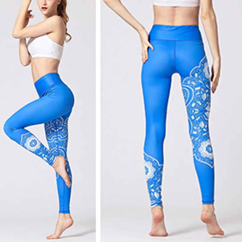 Pantaloni da yoga con stampa Buddha Stones Lines Weeds Sakura Flowers Black Tree, sportivi, fitness, yoga, leggings, pantaloni da yoga da donna - Image 2