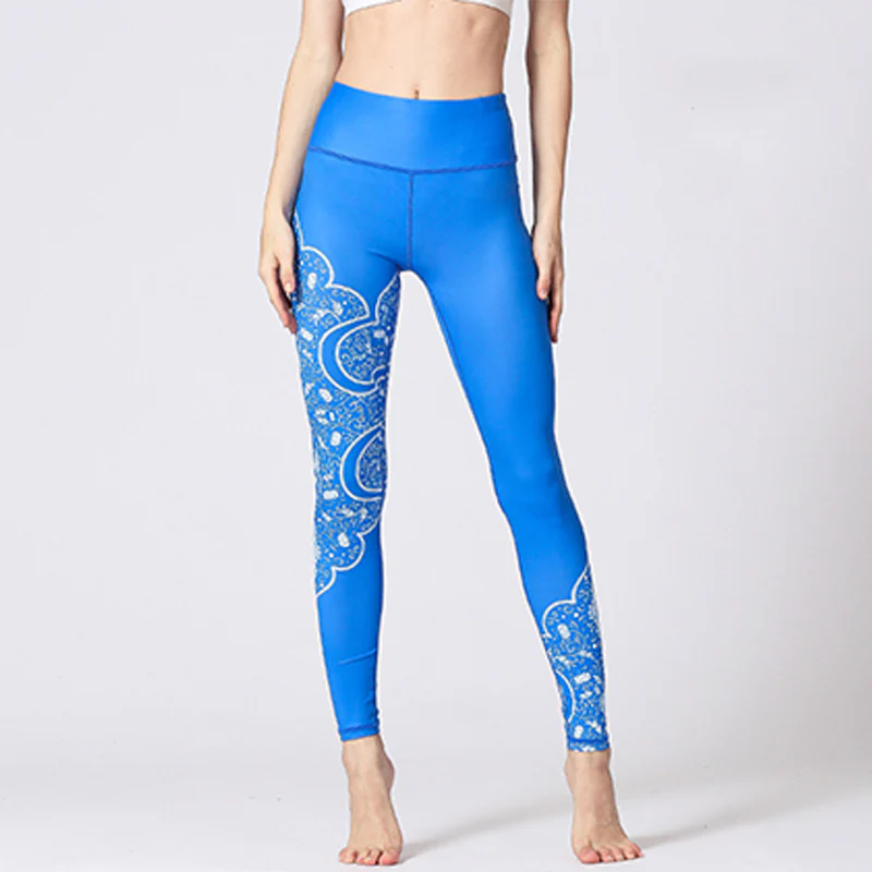 Pantaloni da yoga con stampa Buddha Stones Lines Weeds Sakura Flowers Black Tree, sportivi, fitness, yoga, leggings, pantaloni da yoga da donna - Image 5