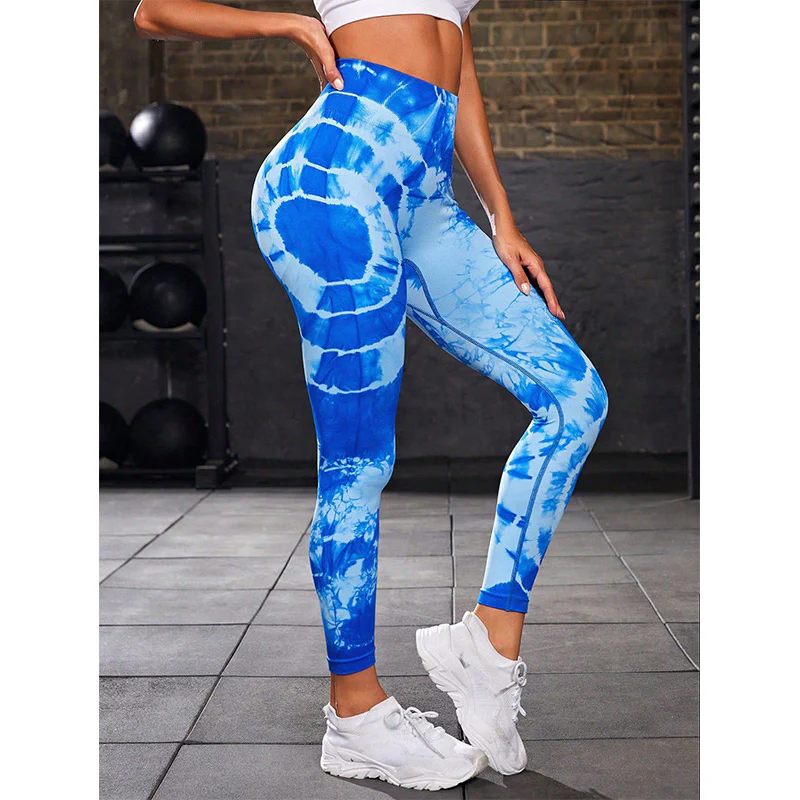 Pantaloni da yoga con stampa tie-dye e pietre Buddha Stones , sportivi, fitness, yoga, leggings a vita alta, pantaloni da yoga da donna - Image 12