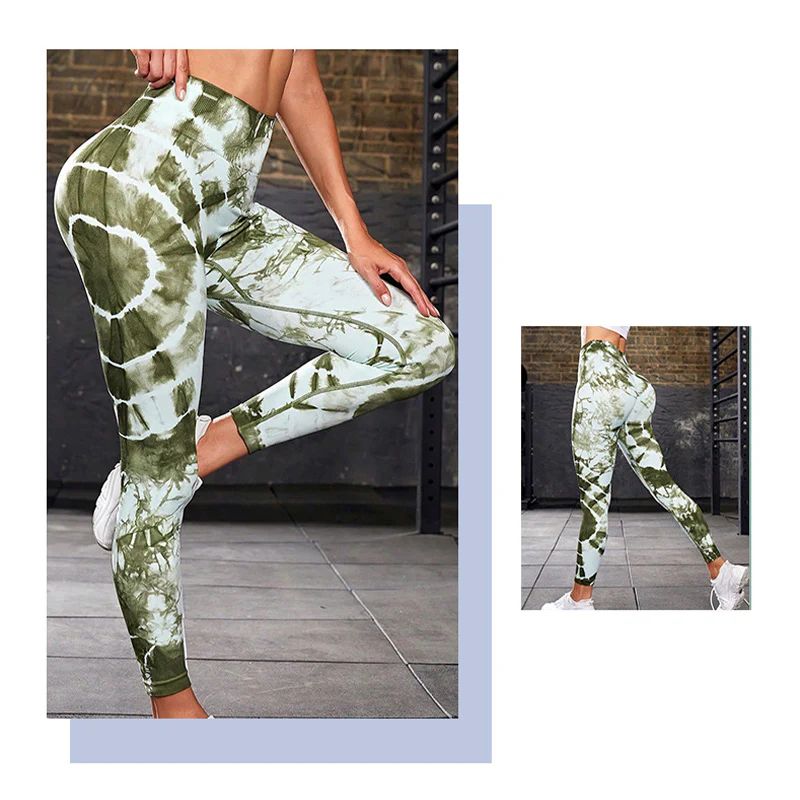 Pantaloni da yoga con stampa tie-dye e pietre Buddha Stones , sportivi, fitness, yoga, leggings a vita alta, pantaloni da yoga da donna - Image 19