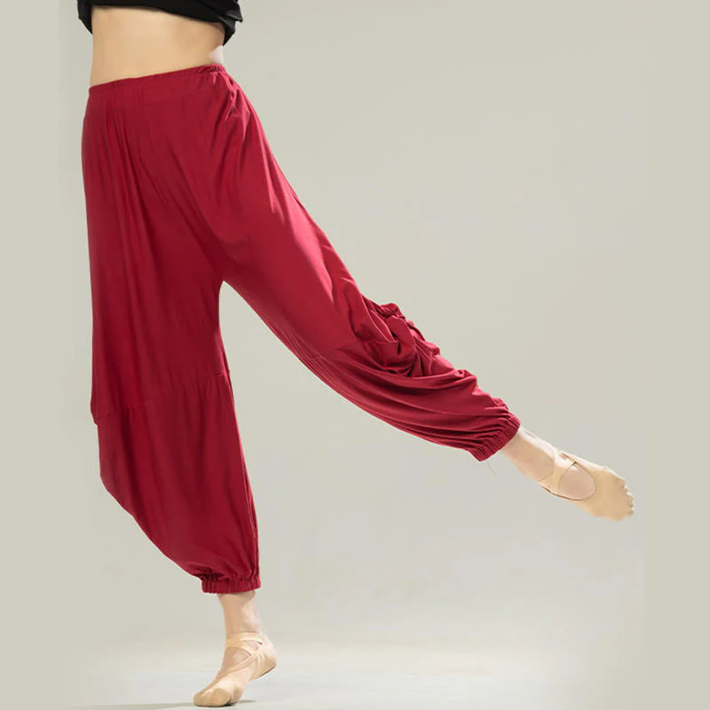 Pantaloni da yoga traspiranti in modal tinta unita Buddha Stones