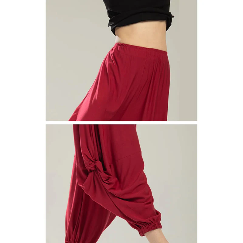 Pantaloni da yoga traspiranti in modal tinta unita Buddha Stones - Image 16