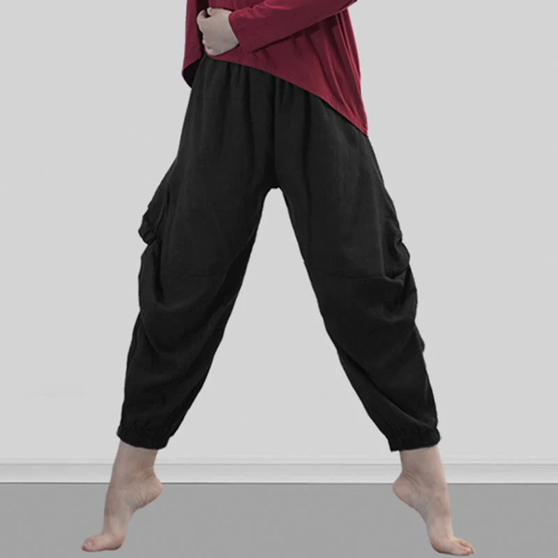 Pantaloni da yoga traspiranti in modal tinta unita Buddha Stones - Image 21