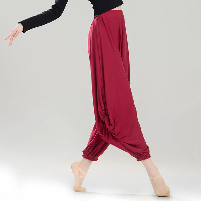 Pantaloni da yoga traspiranti in modal tinta unita Buddha Stones - Image 3