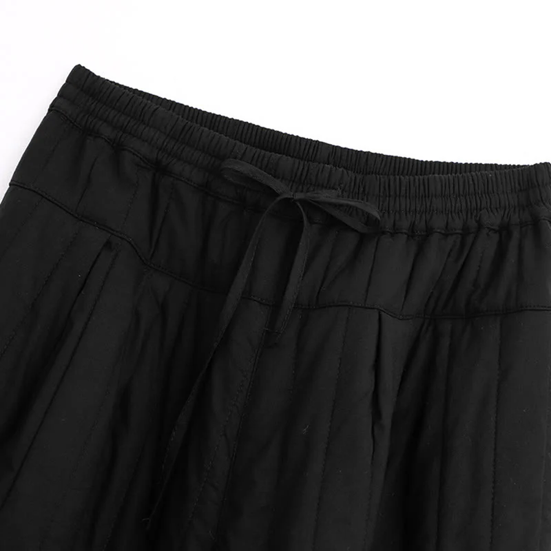 Pantaloni harem da donna in cotone con tasche e design a tinta unita invernale Buddha Stones - Image 11