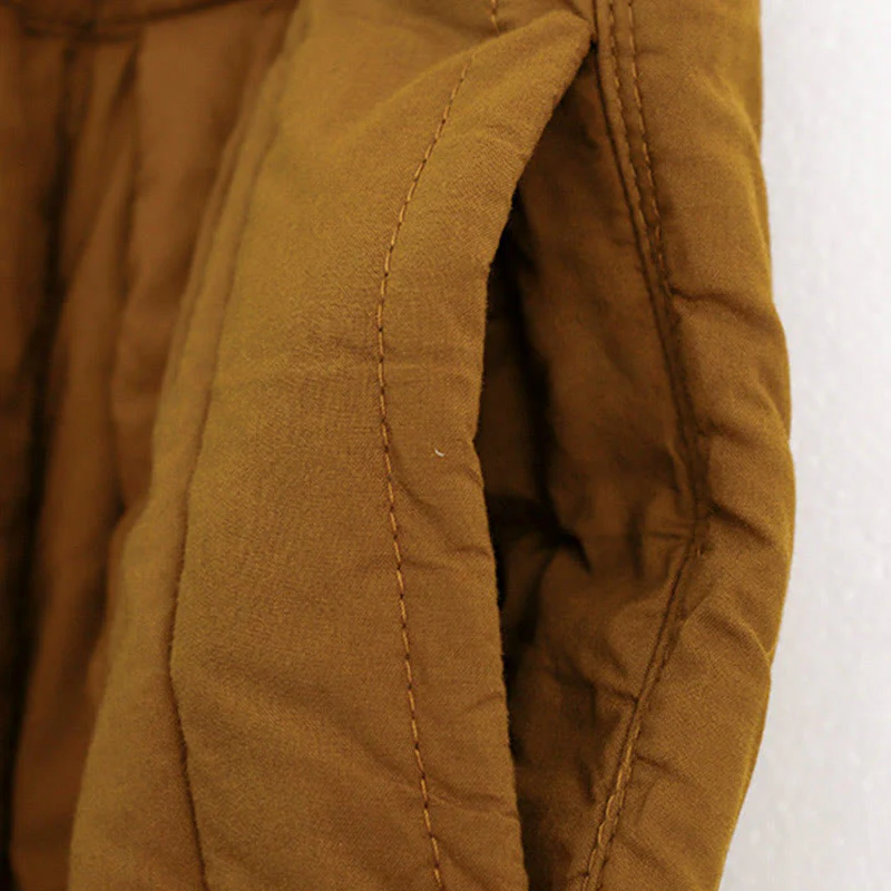 Pantaloni harem da donna in cotone con tasche e design a tinta unita invernale Buddha Stones - Image 32