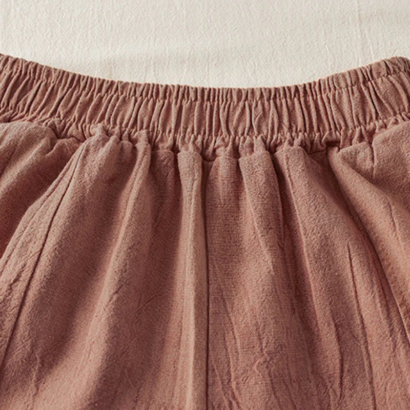 Pantaloni harem da donna in cotone con tasche, larghi e dritti, lunghezza 7-8, modello Buddha Stones - Image 4
