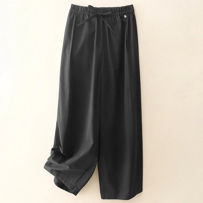 Pantaloni harem da donna in cotone con tasche, lunghezza 7-8, modello Buddha Stones - Image 14