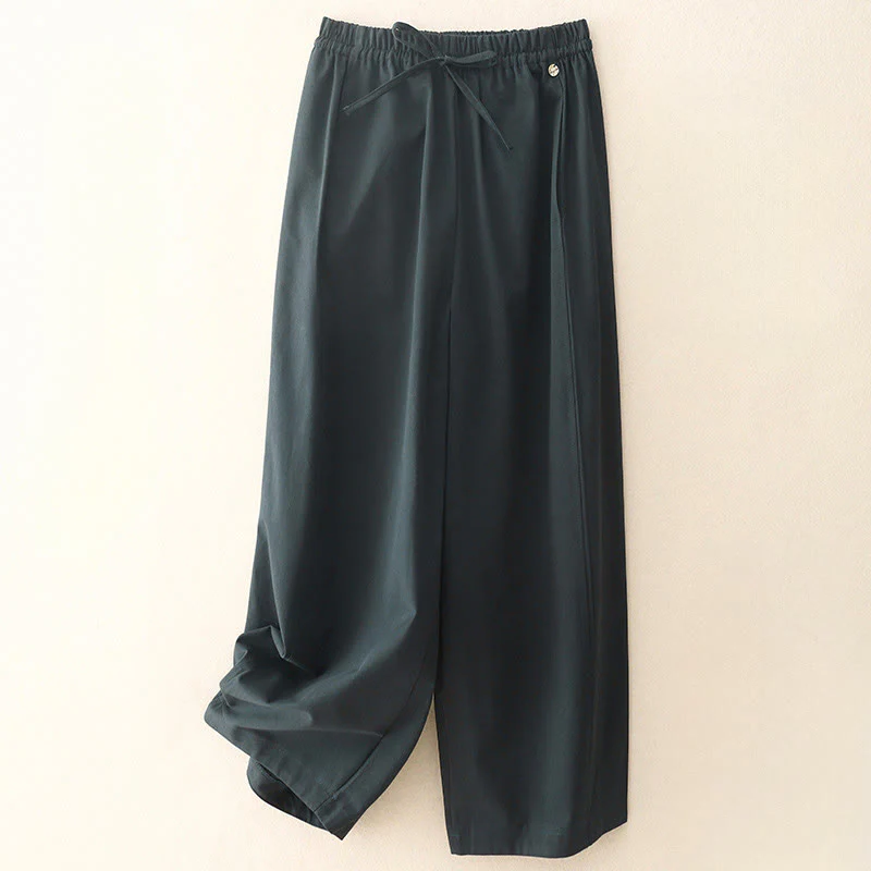 Pantaloni harem da donna in cotone con tasche, lunghezza 7-8, modello Buddha Stones - Image 18