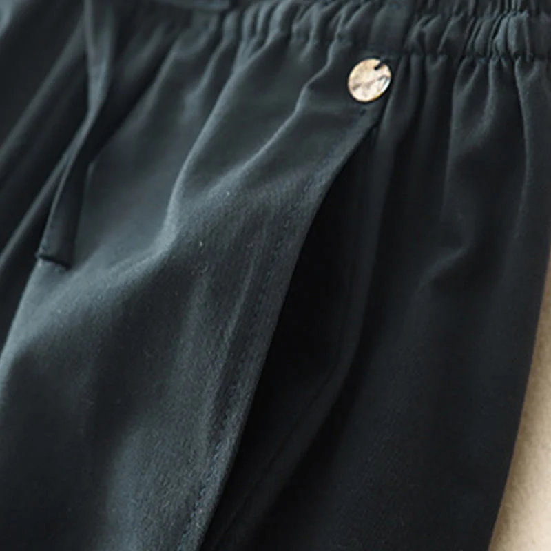 Pantaloni harem da donna in cotone con tasche, lunghezza 7-8, modello Buddha Stones - Image 20