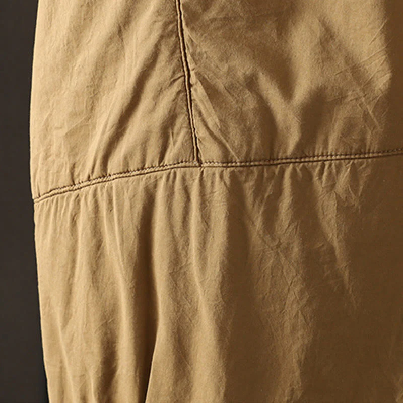 Pantaloni harem da donna con tasche, tinta unita e caldi, Buddha Stones - Image 6
