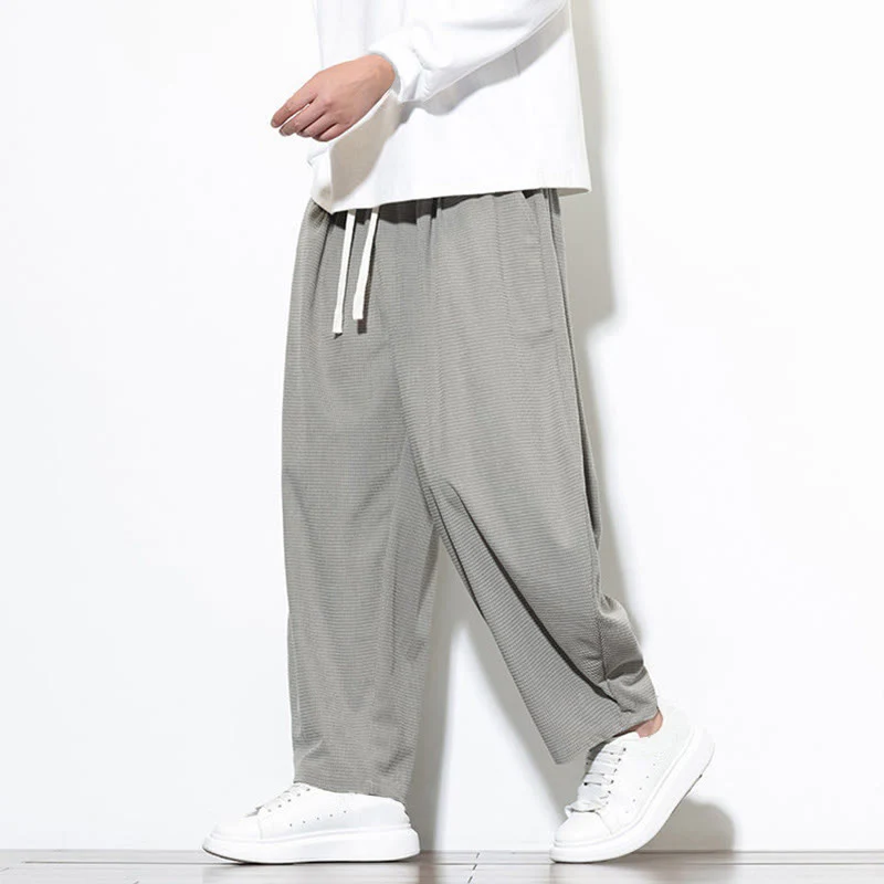 Pantaloni harem da uomo in velluto a coste di puro cotone con tasche, alla caviglia , Buddha Stones - Image 13