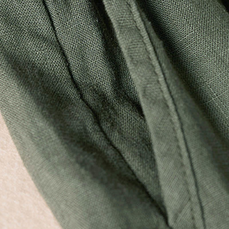 Pantaloni harem con ricamo di piccoli fiori estivi Buddha Stones e tasche - Image 34