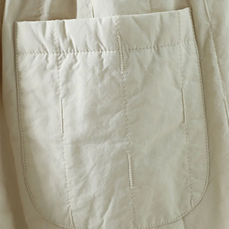 Pantaloni harem invernali da donna in cotone alla caviglia con tasche, Buddha Stones - Image 13