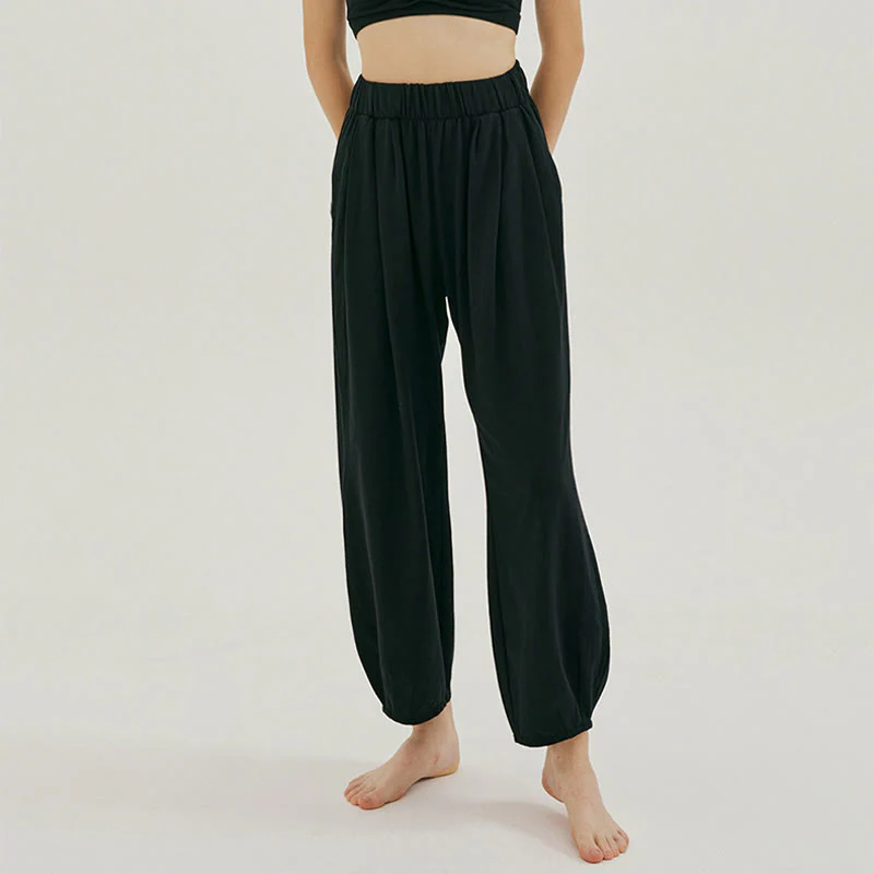 Pantaloni harem Leica da donna Buddha Stones Casual, traspiranti, larghi e semplici, con tasche - Image 8