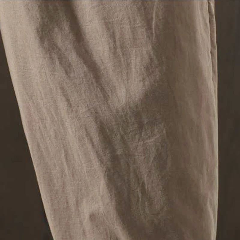 Pantaloni harem termici invernali con coulisse e fodera in pile da donna Buddha Stones con tasche - Image 8