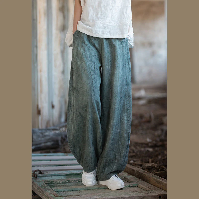 Pantaloni harem tie-dye retrò Buddha Stones, pantaloni da yoga casual da donna con tasche - Image 29