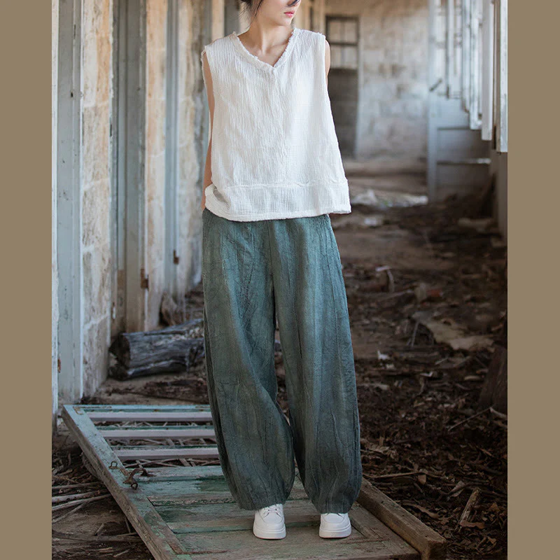 Pantaloni harem tie-dye retrò Buddha Stones, pantaloni da yoga casual da donna con tasche - Image 31