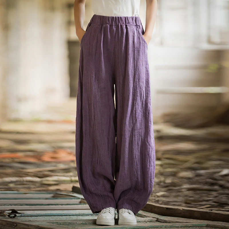 Pantaloni harem tie-dye retrò Buddha Stones, pantaloni da yoga casual da donna con tasche - Image 44